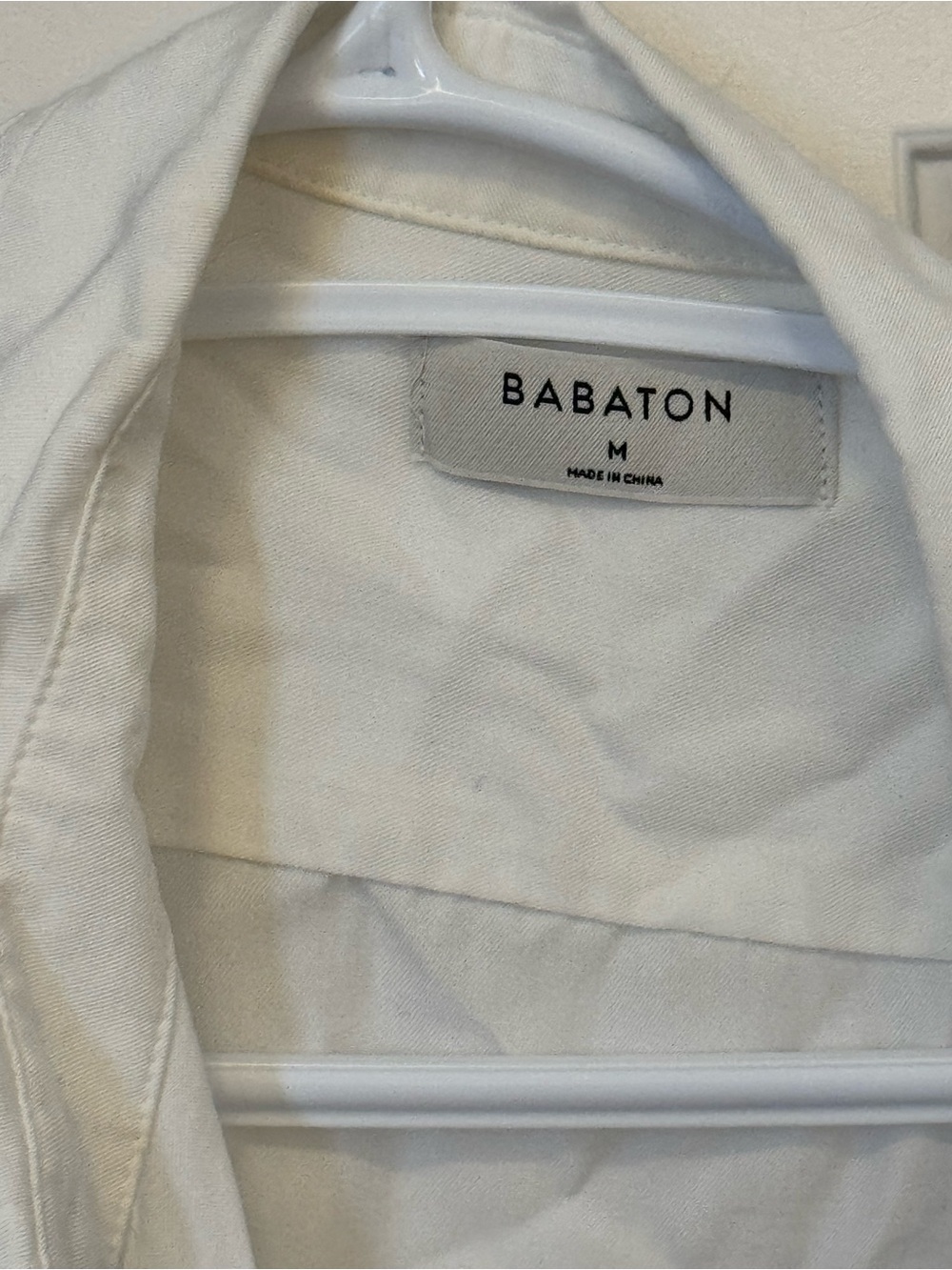 Babaton White Button-Down Shirt
